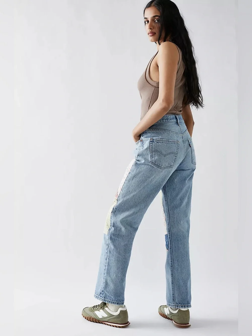 Free People Levi’s Patchwork 90's 501 Jeans - Picture 3 of 9